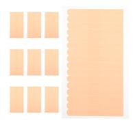 HOMSFOU 10 Sheets Tape for Eyelash Extensions Breathable Eyelash Tapes Non-Woven Fabric Pre-Cut Easy to Tear Khaki for Female Professionals Personal Use Beauty Salons