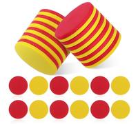 HOMSFOU 100 Pcs Dual Color Math Counters Foam Counting Chips Versatile Manipulatives for Educational Games and DIY Projects for Preschool Learning and Fine Motor Skill Development