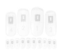 HOMSFOU 100 Pcs Mechanical Finger Practice Nail Tips Flexible Joint Fake Nails for Training and Manicure Practice