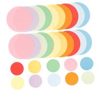HOMSFOU 100 Sheets Double-Sided Colored Craft Paper Set for Round DIY Paper Cuts for Handmade Flowers Easy Fold Origami Kit for S Art Projects and Home Decoration