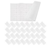 HOMSFOU 100 Sheets Xuan Calligraphy Paper Practice Writing for Chinese Brush Handwriting Semi-raw Rice Paper with Blank Squares for Accurate Stroke Mastery Art Supplies for Beginners and