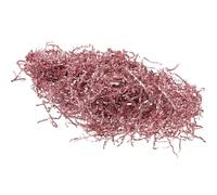 HOMSFOU 100g Colored Crinkle Paper Shreds Raffia Basket Filler, Double-sided Rose Gold Wrinkle Packing Paper for Box Stuffing and Festive Packaging Supplies