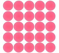 HOMSFOU 100pcs 19mm Semi- Red Bingo Chips Plastic Game Tokens for Bingo Game Math Practice Counters and Classroom Counting Activities