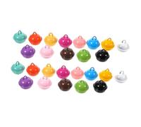 HOMSFOU 100Pcs Candy Color Small Hanging Bells for Crafts DIY Ornaments Jewelry Making Pet Collars Keychains Holiday Decorations