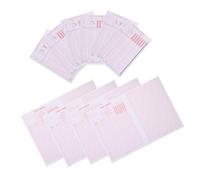 HOMSFOU 100pcs Civil Service Exam Practice Answer Sheets Administrative Test Bubble Sheets for Public Office Assessments Standardized Government Exam Writing Paper for Simulation and