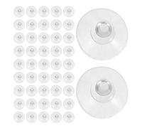HOMSFOU 100pcs Glass Table Tops Suction Cup Glass Table Top Suction Holders 19 Mm PVC Stable Mounting Reusable Hooks for Window Bathroom Use
