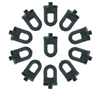 HOMSFOU 100pcs Greenhouse Clips Greenhouse Clamps for Black Plastic Twist Clip Secure Attachment Garden Accessory
