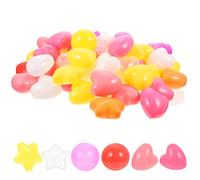 HOMSFOU 100Pcs Kids Star Ball, Assorted Colour Plastic Ocean Balls, Ideal for Ball Pit, Playroom, Party, Baby Pool