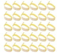 HOMSFOU 100pcs Medical Wristbands Disposable Identification Bracelets for Elderly Patients Hospital Use Yellow Adult Emergency Ready Nursing Armbands