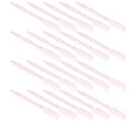 HOMSFOU 100pcs Mini Eyebrow Comb and Eyelash Comb Set Pink 9cm Plastic Cosmetic Makeup Tool for Brow Shaping and Lash Separation