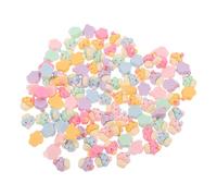 HOMSFOU 100Pcs Mini Resin Cupcake Charms for DIY Hair Clip Decoration, Flatback Craft Accessories for Jewelry Making, Cute Small Hairpin Embellishments for Arts and Crafts