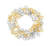 HOMSFOU 100pcs Mini Vintage Crown Charms Zinc Alloy Sturdy Spacer Beads for DIY Jewelry Making Cute Pendants for Necklace Bracelet Crafting Easy to Attach Accessories for Everyday and