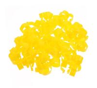HOMSFOU 100pcs Poultry Leg Marking Rings 16mm Open-style Clip-on Leg Bands for Chickens Ducks Geese Bird Identification Tags Suitable for 1-5lb Poultry Color