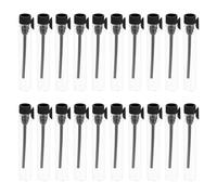 HOMSFOU 100pcs Reusable Small Glass Perfume Bottles 2ml Capacity Portable Sample Bottles Easy to Carry Black Colour for Women