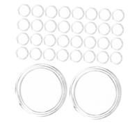 HOMSFOU 100pcs Transparent Plastic Coin Holders Round Capsule Cases for Coin Storage and Collection Clear Medal Protectors for Quarters Tokens Board Games Money Case Organizer