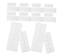 HOMSFOU 100pcs Transparent Round Nano Double-sided Adhesive Tape Removable Strong Acrylic Sticky Strips for Wall Hanging Picture Frames Home and Office Use Easy Tear and No Residue