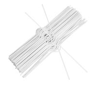 HOMSFOU 100pcs White Metal Calendar Wall Hooks with Double Coil Wire Hangers, 35cm Reusable Binder Clips for Hanging Calendars, Posters, and Photos in Home and Office Organization