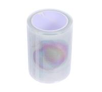 HOMSFOU 105 Sheets Self-adhesive Stick Note Pads with Pull out Notepad, Crystal Plastic with Smooth Surface, No Curled Edges, Supports Book Marking, for Meetings and School Use