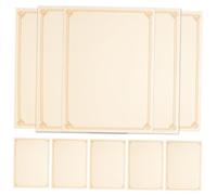 HOMSFOU 10pcs Blank Certificate Paper for Printing and Handwriting Diploma Inner Pages for Office School Graduation Awards Premium Thick Paper for Craft and Document Recording