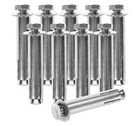HOMSFOU 10pcs Built Expansion Screw Expansion Bolts for Asphalt Fixing Stainless Steel Screws as Speed Bump Anchor Fixing Bolts