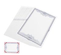 HOMSFOU 10pcs Certificate Paper Blank Printable Diploma Award Inner for Office Use Premium Paper for Handwriting and Printing Achievements