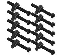 HOMSFOU 10pcs Chainsaw Chain Adjuster Screws Metal Tensioner Replacement Set for Lawn Mower and Electric Chainsaw Repair Tools with Chain Tensioning Function