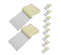 HOMSFOU 10Pcs Copy Notepad Blank Kraft Paper Notebook for Business Travel Meetings Unlined Memo Pad with Smooth Ink Friendly Pages for Creative Writing and Recordkeeping