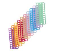 HOMSFOU 10pcs Embroidery Thread Holder Organizer Set Plastic Cross Stitch String Organizers for Needlework Sewing Embroidery Supplies Efficient Thread Sorting for All Skill Levels