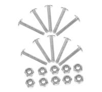 HOMSFOU 10pcs Foosball Table Metal Screws and Nuts Set for Football Machine Stability Accessories Replacement Hardware for Table Soccer Game Maintenance