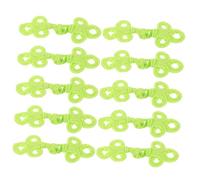 HOMSFOU 10pcs Handmade Chinese Frog Closure Buttons for Clothing Lightweight Breathable Three-Leaf Knot Buttons Traditional Oriental Cheongsam Accessories for Spring Summer Wear and DIY