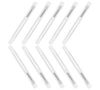 HOMSFOU 10pcs Lip Brush Silicone Applicator Tool Mini Portable with Caps Excellent Blending for Everyday Users and Professional Makeup Artists Makeup