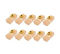 HOMSFOU 10pcs Lipstick Boxes Paper Packing Case Perfume Holder Delicate Holiday Packaging Box 8.7x5.5x2.8cm Natural Color Sunflower Suitable for Cosmetic Storage
