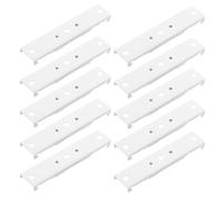 HOMSFOU 10pcs Metal Curtain Track Installation Codes with Wall and Ceiling Mount Brackets, Iron Curtain Track Bracket Supplies for Straight and Curved Rails, Window-Dressing Hardware