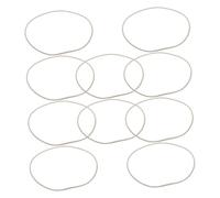 HOMSFOU 10pcs Mic Isolation Rubber Rings for Condenser Microphones Elastic Shock Mount Bands for Vibration Dampening Broad Compatibility for Recording Studios and Streaming Setups