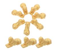 HOMSFOU 10pcs Micro Landscape Model Ancient Egyptian Sphinx Ornament 3.5x2x1.8inch Resin Intricately Carved Artistic Detail Symbolizing Strength and Wisdom for Study Room Decor and School