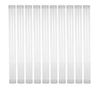 HOMSFOU 10pcs PC Plastic Poster Tube with Caps, 35mm Diameter and 400mm Length, Lightweight Waterproof Packaging Tube for Indoor Use and Shipping Architectural Drawings and Paintings