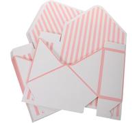 HOMSFOU 10pcs Pink Paper Flower Envelope Boxes for Candy and Ornaments, Foldable Elegant Flower Wrapping Box with Fine Workmanship, Resistant to Touch, for Wedding Day and Christmas