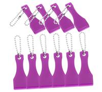 HOMSFOU 10pcs Plastic Lottery Scraper Tool Small Scratch Off Tool for Lottery Tickets Ticket Card Scraper Portable Sticker Scratching for Scraping