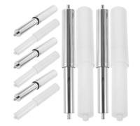 HOMSFOU 10pcs Replacement Paper Holder Roller with Spring Rod Structure and Adjustable Design, Plastic and Stainless Steel Toilet Roll Spindle for Smooth Rotation in Commercial Settings