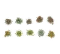HOMSFOU 10pcs Simulated Flower Cluster DIY Miniature Artificial Decor for Tabletop Garden Scenery Model Vegetation Grass