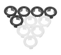 HOMSFOU 10pcs Sink Overflow Cover Rings Versatile Pp Basin Sink Overflow Trim Rings Sl nd Modern Design for Homes and Public Spaces