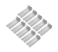HOMSFOU 10pcs Slide Support Brackets Rear Mount Bottom Mount Replacement Hardware for Face Frame Cabinets Kitchen Drawer Reinforcement Compatibility