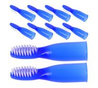HOMSFOU 10pcs Soft Bristles Mini Toothbrushes Small Short Handle Prison Teeth Brush Anti-self- Manual Tooth Cleaning Tools for Detention and Mental Health Care