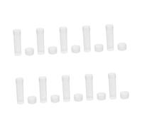 HOMSFOU 10pcs Transparent Plastic Needle Storage Tubes Organizer for Sewing Knitting Crochet Large Needle Holder Portable Craft Accessories Keeper