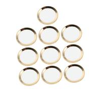 HOMSFOU 10pcs Ultra Thin Home Button Stickers for Fingerprint Protectors for Seamless Recognition Easy Application DIY Phone Button Decals Compatible with Touch Id