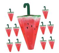 HOMSFOU 10Pcs Umbrella Shaped Candy Boxes for Party Favors Vibrant Hawaiian Theme Boxes Lightweight and Versatile Decorations for Summer Parties Birthdays Weddings and More