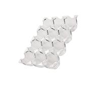 HOMSFOU 12-grid Acrylic Egg Tray Storage Box for Refrigerator Egg Organizer to Prevent from Getting Crushed Suitable for Fridge and Kitchen Cabinets Capacity Case