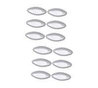 HOMSFOU 12 Pcs Daisy Boat Die Muffin Cake Reusable Egg Tart Mould Cupcake Holder Tin Foil Pans Baking Tins Mini Molds Pot Aluminum Alloy Shape Skin,(X606PS07IPGAW030XCI)