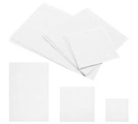 HOMSFOU 12 Pcs White Grid Embroidery Fabric Squares 14 Count Polyester-Cotton Cross Stitch Fabric Easy to Stitch for Home Decoration