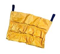 HOMSFOU 120l Heavy Duty Vinyl Trash Can Bag with Multi Pockets, Commercial Cleaning Organizer for Outdoor Waste Bin Storage and Janitorial Supplies